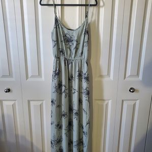 Green Floral Maxi Dress